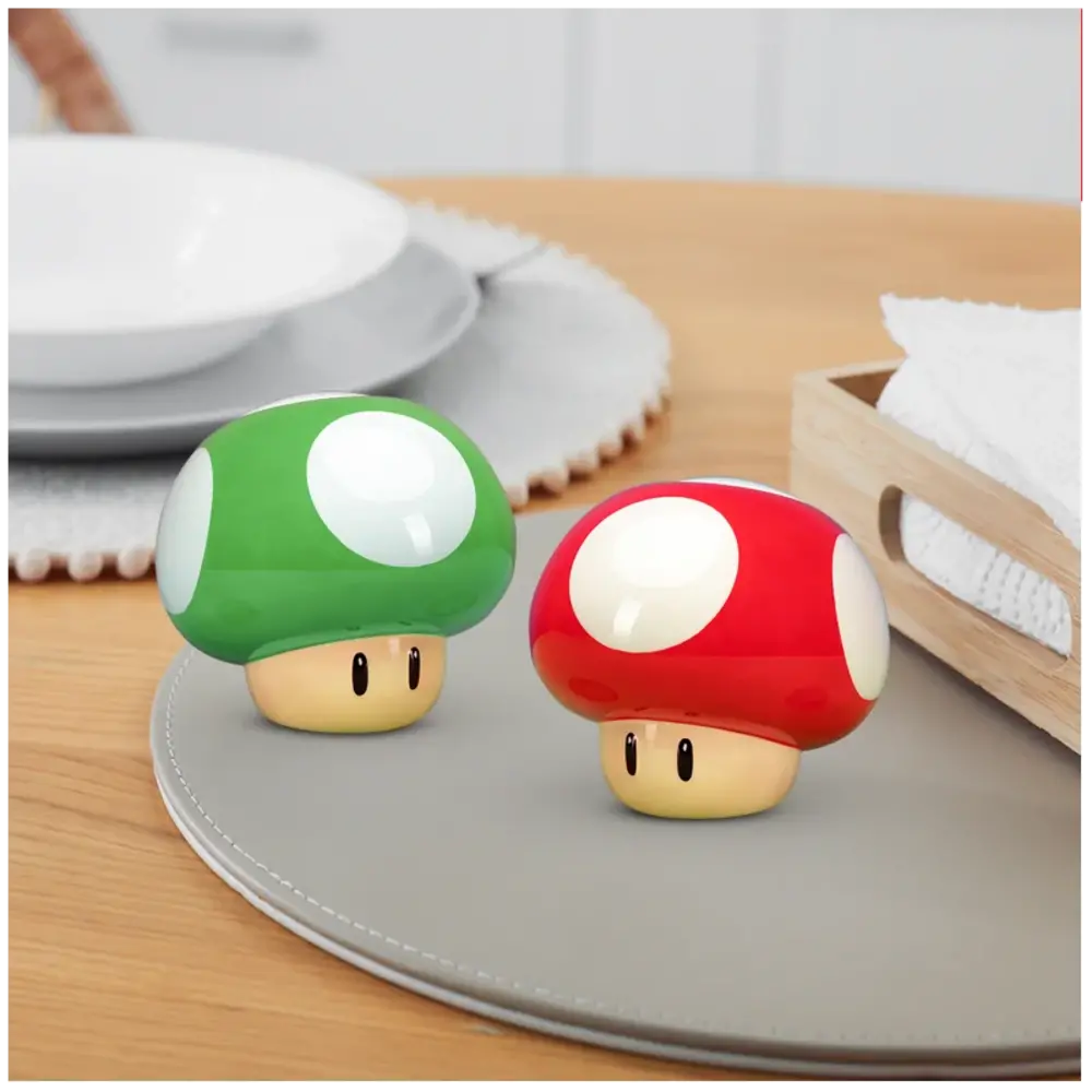 Paladone Super Mario Mushrooms Peper en Zout Set Paladone Super Mario Mushrooms Peper en Zout Set