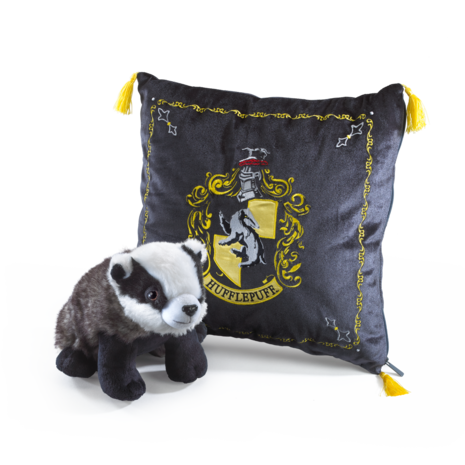 The Noble Collection Harry Potter Hufflepuff Kussen en Knuffel