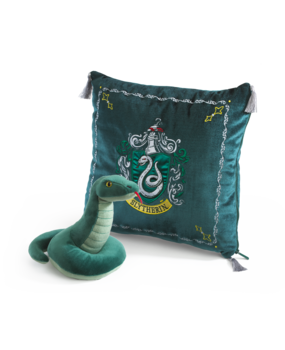 The Noble Collection Harry Potter Slytherin Kussen en Knuffel The Noble Collection Harry Potter Slytherin Kussen en Knuffel