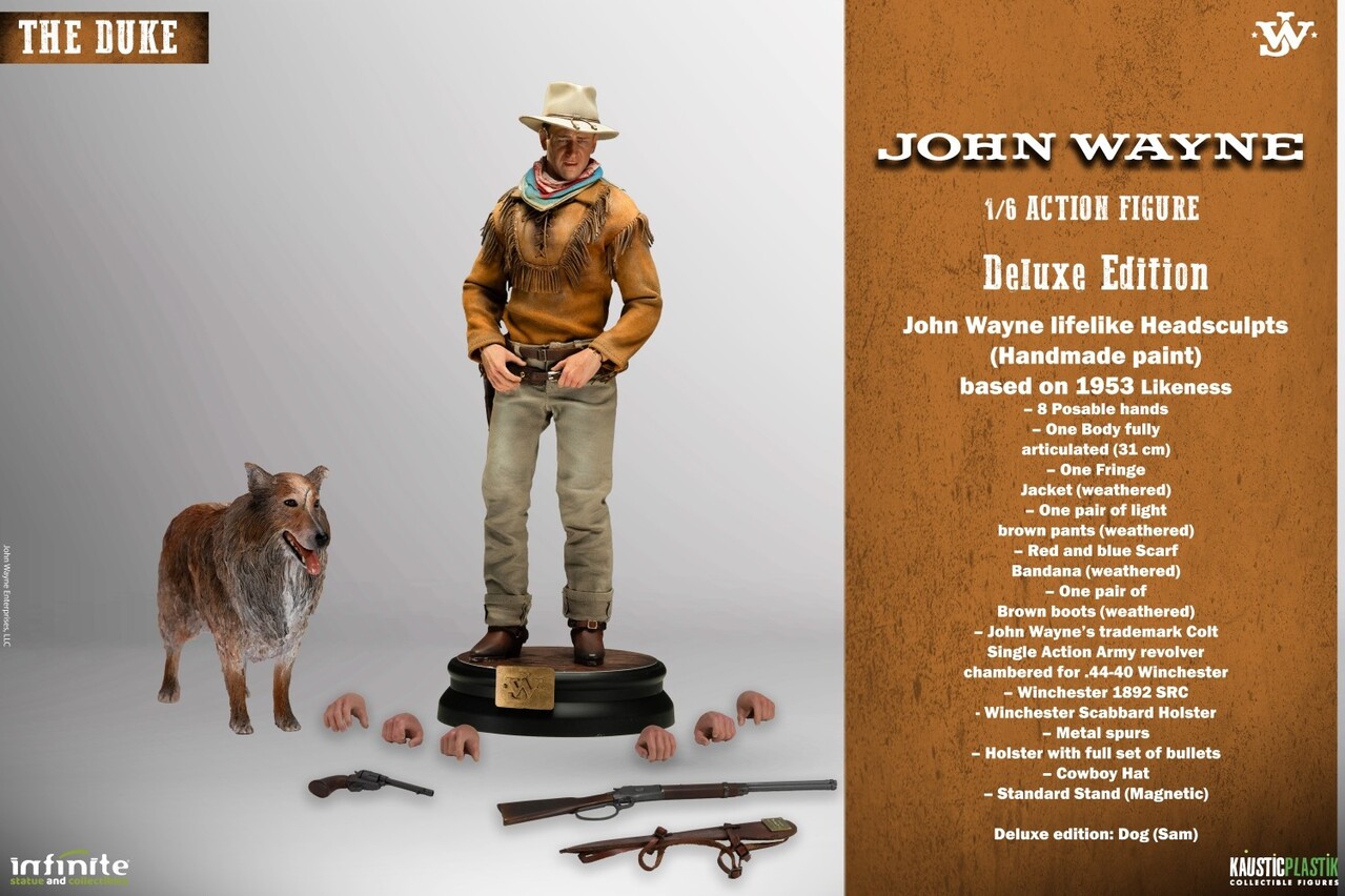 Infinite Statue John Wayne Action Figure 1/6 The Duke Deluxe Edition 31 cm Infinite Statue John Wayne Action Figure 1/6 The Duke Deluxe Edition 31 cm