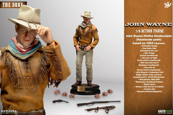 Infinite Statue John Wayne Action Figure 1/6 The Duke 31 cm Infinite Statue John Wayne Action Figure 1/6 The Duke 31 cm