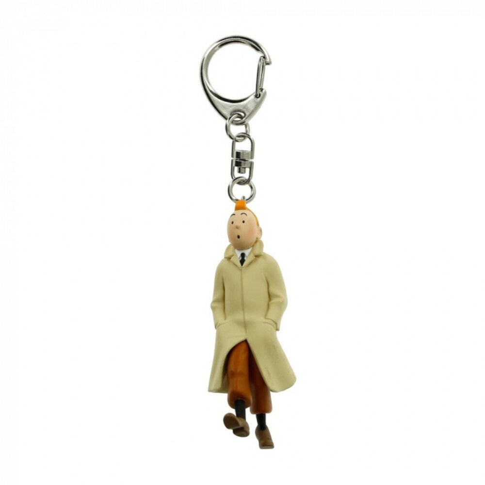 Tintinimaginatio Kuifje PVC Sleutelhanger Trenchcoat 5 cm