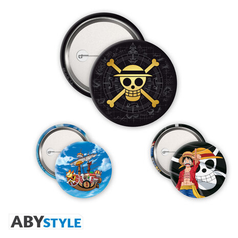 ABY Style One Piece Skull & Luffy Badge Pack (3x) ABY Style One Piece Skull & Luffy Badge Pack (3x)