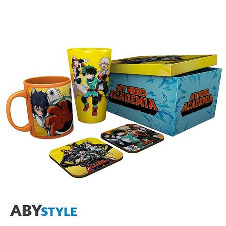 ABY Style My Hero Academia Gift Set (Mok, XL Glas en Onderzetters) ABY Style My Hero Academia Gift Set (Mok, XL Glas en Onderzetters)
