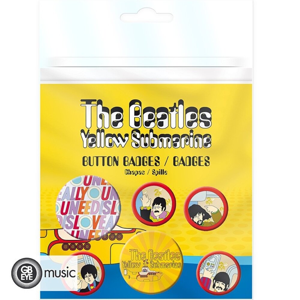 ABY Style The Beatles Yellow Submarine Badge Pack (6x) ABY Style The Beatles Yellow Submarine Badge Pack (6x)