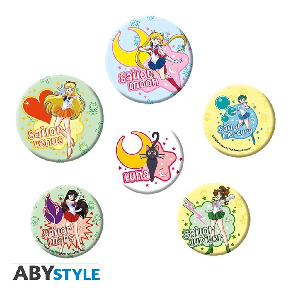 ABY Style Sailor Moon Mix Badge Pack (6x) ABY Style Sailor Moon Mix Badge Pack (6x)