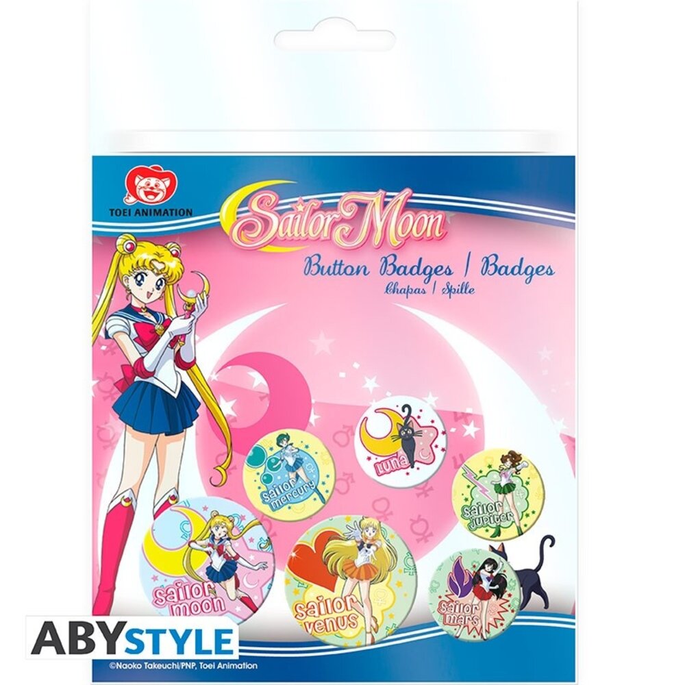 ABY Style Sailor Moon Mix Badge Pack (6x) ABY Style Sailor Moon Mix Badge Pack (6x)
