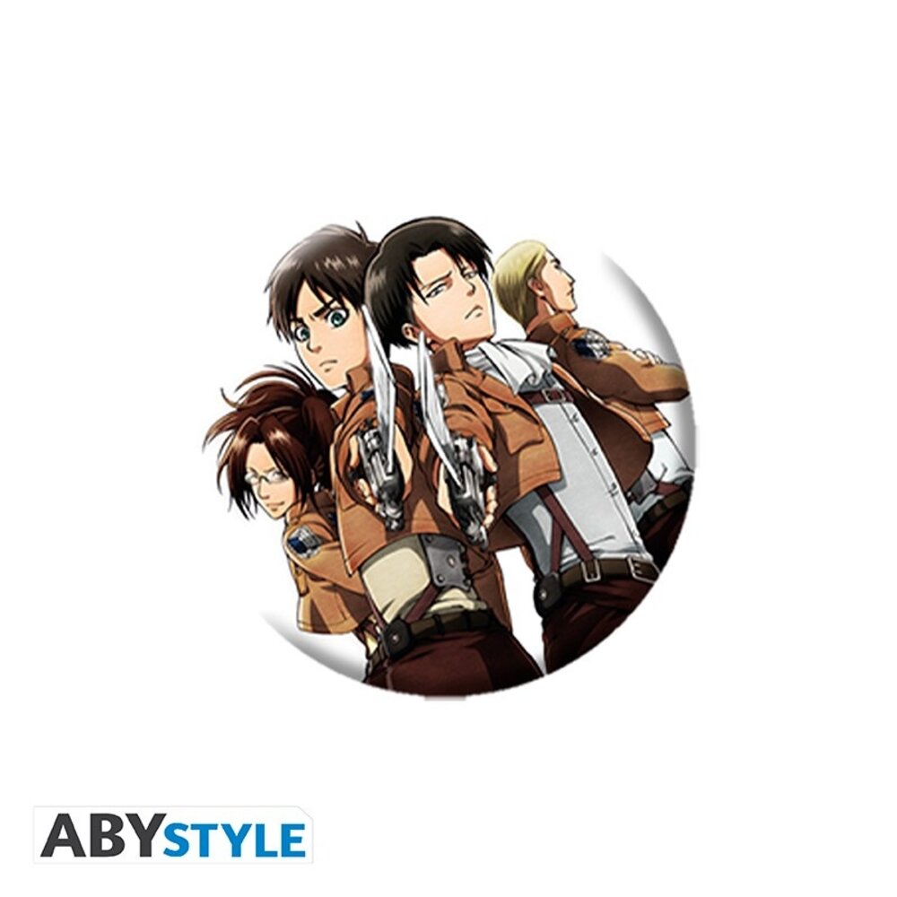 ABY Style Attack on Titan Characters Badge Pack (6x) ABY Style Attack on Titan Characters Badge Pack (6x)