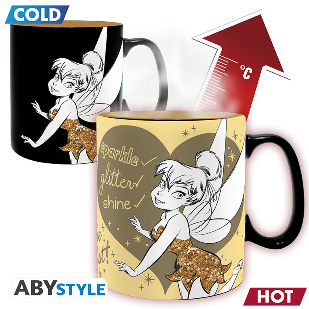 ABY Style Peter Pan Tinkerbell Sparkle Heat Change Mug ABY Style Peter Pan Tinkerbell Sparkle Heat Change Mug