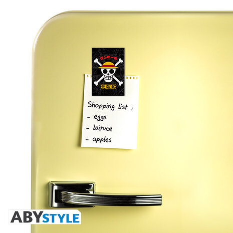 ABY Style One Piece Strawhat Skull Magneet ABY Style One Piece Strawhat Skull Magneet