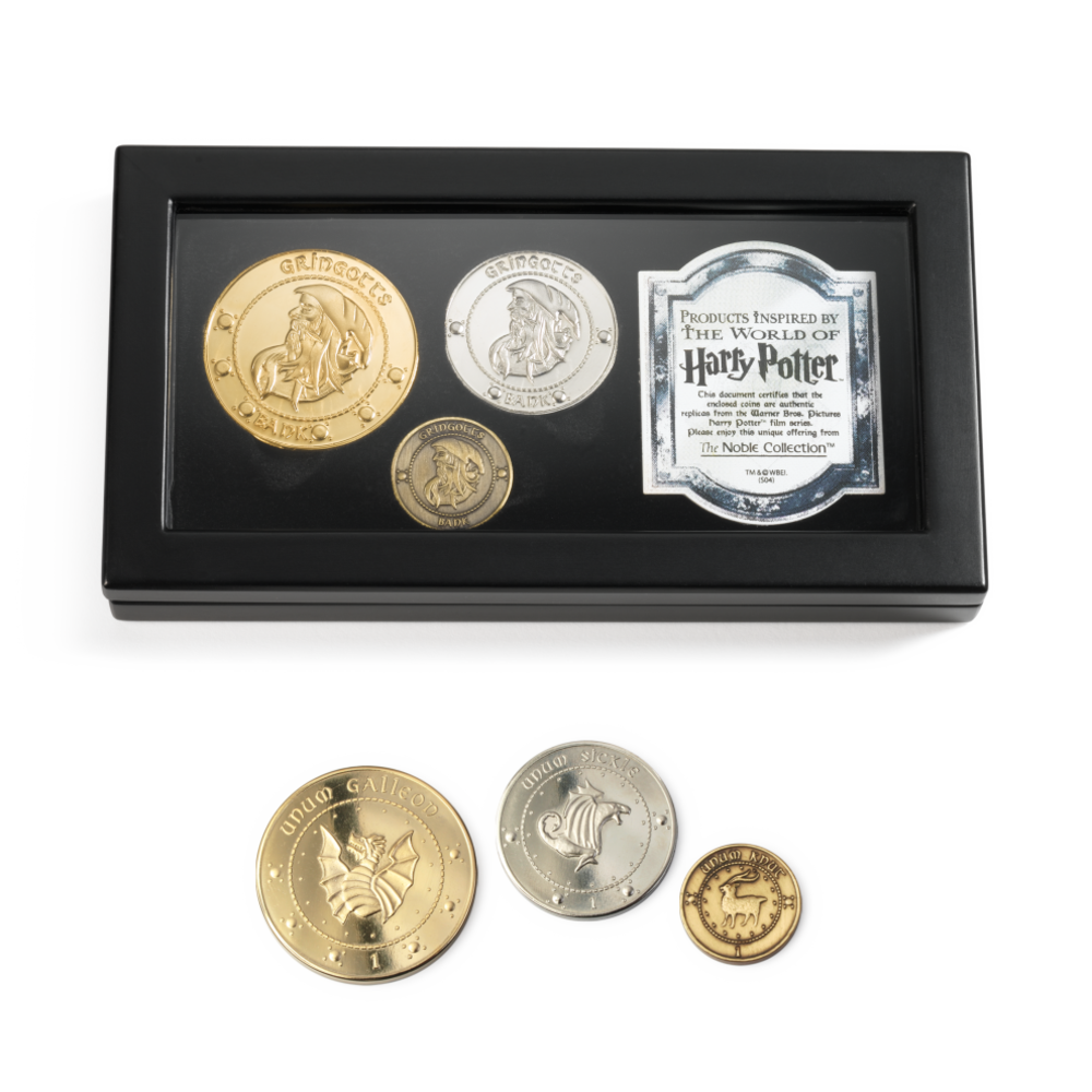 The Noble Collection Harry Potter Replica 1/1 The Gringotts Bank Coin Collection The Noble Collection Harry Potter Replica 1/1 The Gringotts Bank Coin Collection
