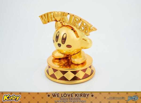 First 4 Figures Kirby DieCast Statue We Love Kirby Gold Edition 10 cm First 4 Figures Kirby DieCast Statue We Love Kirby Gold Edition 10 cm