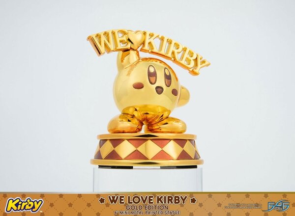 First 4 Figures Kirby DieCast Statue We Love Kirby Gold Edition 10 cm First 4 Figures Kirby DieCast Statue We Love Kirby Gold Edition 10 cm
