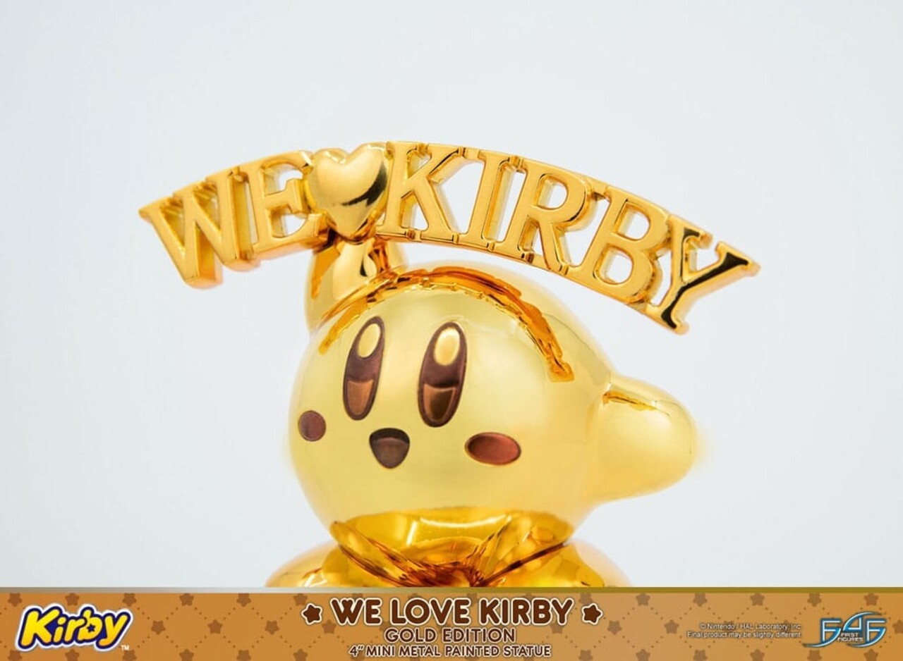 First 4 Figures Kirby DieCast Statue We Love Kirby Gold Edition 10 cm First 4 Figures Kirby DieCast Statue We Love Kirby Gold Edition 10 cm