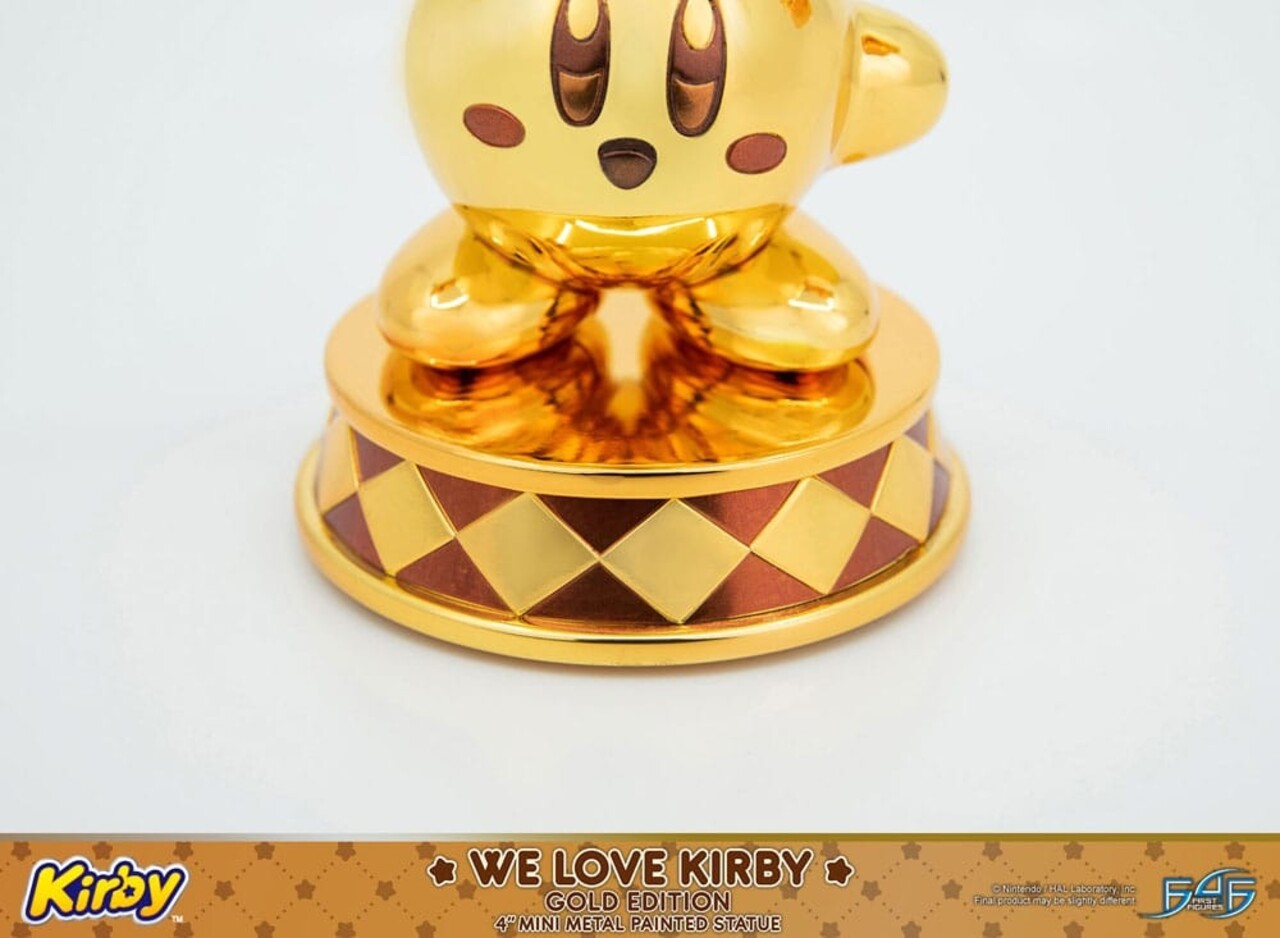 First 4 Figures Kirby DieCast Statue We Love Kirby Gold Edition 10 cm First 4 Figures Kirby DieCast Statue We Love Kirby Gold Edition 10 cm