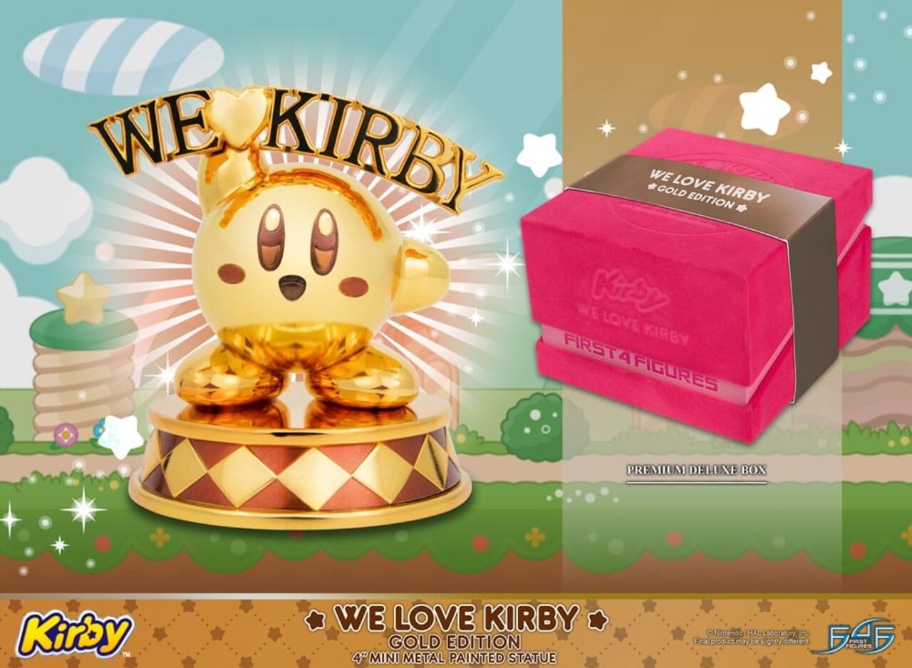First 4 Figures Kirby DieCast Statue We Love Kirby Gold Edition 10 cm First 4 Figures Kirby DieCast Statue We Love Kirby Gold Edition 10 cm