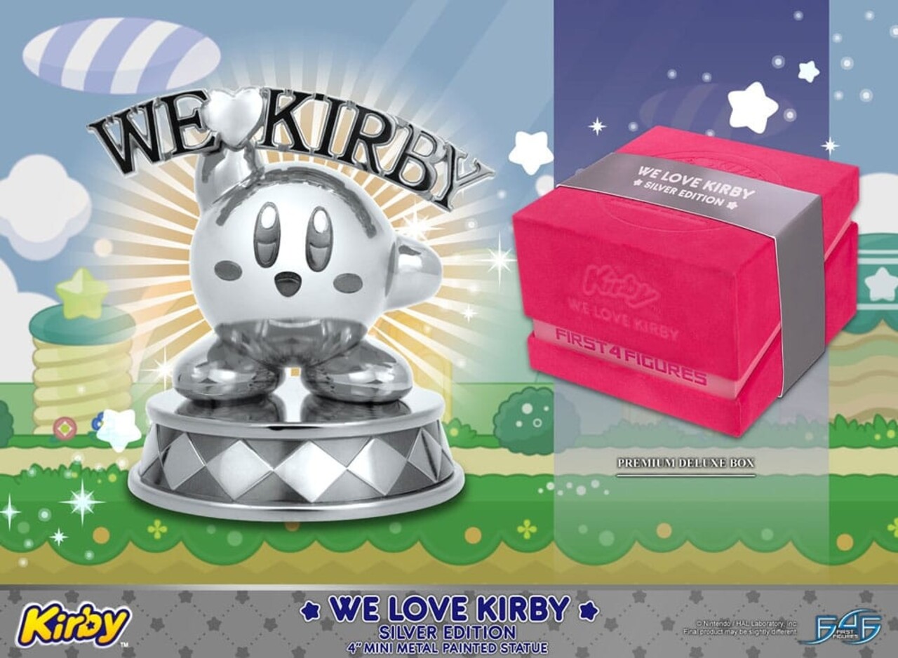 First 4 Figures Kirby DieCast Statue We Love Kirby Silver Edition 10 cm First 4 Figures Kirby DieCast Statue We Love Kirby Silver Edition 10 cm