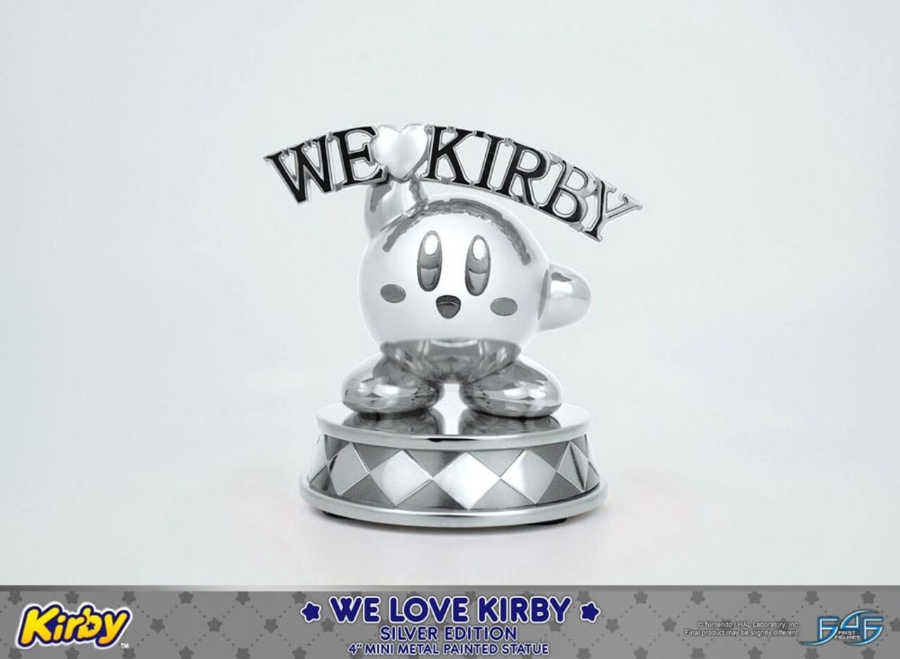 First 4 Figures Kirby DieCast Statue We Love Kirby Silver Edition 10 cm First 4 Figures Kirby DieCast Statue We Love Kirby Silver Edition 10 cm
