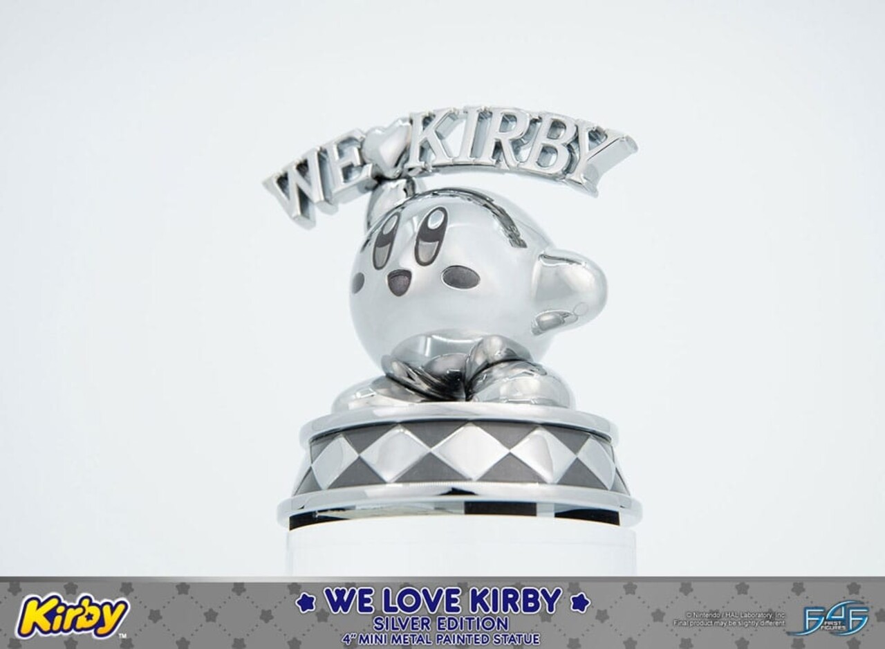 First 4 Figures Kirby DieCast Statue We Love Kirby Silver Edition 10 cm First 4 Figures Kirby DieCast Statue We Love Kirby Silver Edition 10 cm