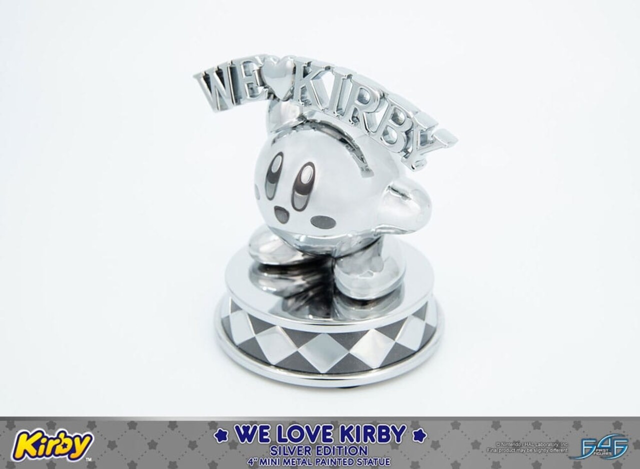 First 4 Figures Kirby DieCast Statue We Love Kirby Silver Edition 10 cm First 4 Figures Kirby DieCast Statue We Love Kirby Silver Edition 10 cm