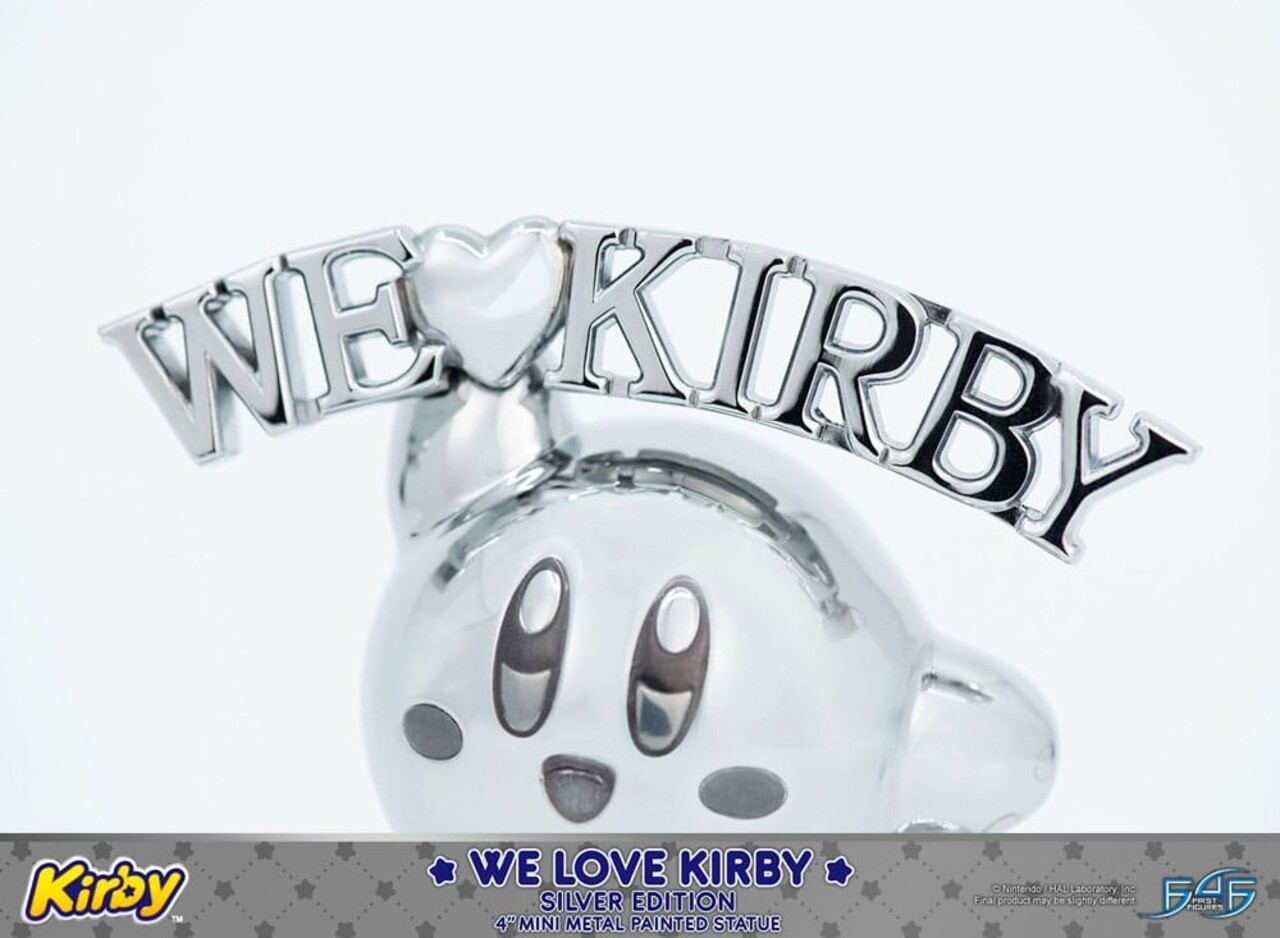 First 4 Figures Kirby DieCast Statue We Love Kirby Silver Edition 10 cm First 4 Figures Kirby DieCast Statue We Love Kirby Silver Edition 10 cm