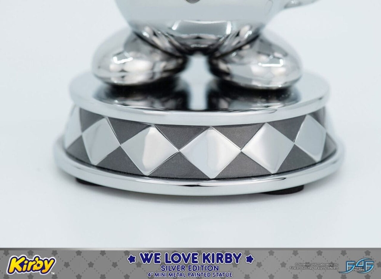 First 4 Figures Kirby DieCast Statue We Love Kirby Silver Edition 10 cm First 4 Figures Kirby DieCast Statue We Love Kirby Silver Edition 10 cm