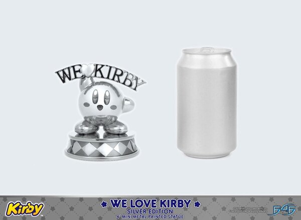 First 4 Figures Kirby DieCast Statue We Love Kirby Silver Edition 10 cm First 4 Figures Kirby DieCast Statue We Love Kirby Silver Edition 10 cm