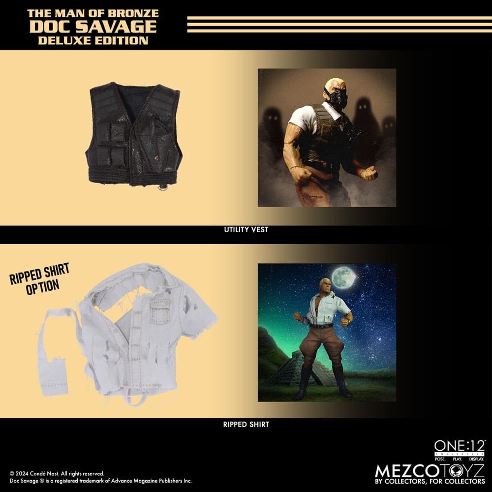 Mezco Toyz Doc Savage Action Figure 1/12 Doc Savage Deluxe Edition 18 cm Mezco Toyz Doc Savage Action Figure 1/12 Doc Savage Deluxe Edition 18 cm