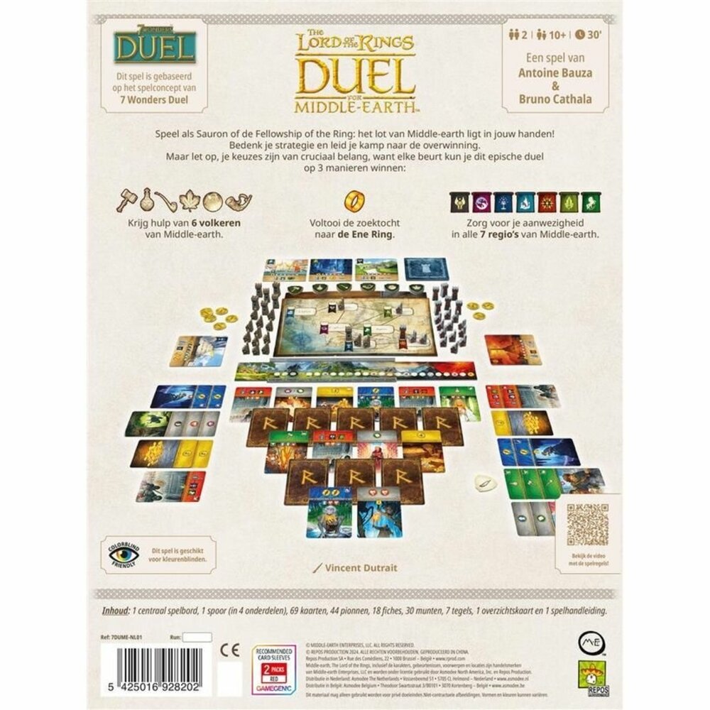 Repos Production The Lord of the Rings: Duel for Middle-Earth Bordspel Repos Production The Lord of the Rings: Duel for Middle-Earth Bordspel