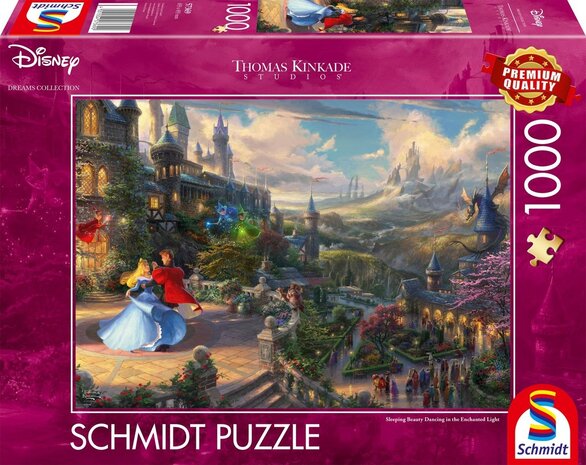 Schmidt Disney Dreams Puzzel Doornroosje Dansen in het Magische Licht (1000 stukken) Schmidt Disney Dreams Puzzel Doornroosje Dansen in het Magische Licht (1000 stukken)