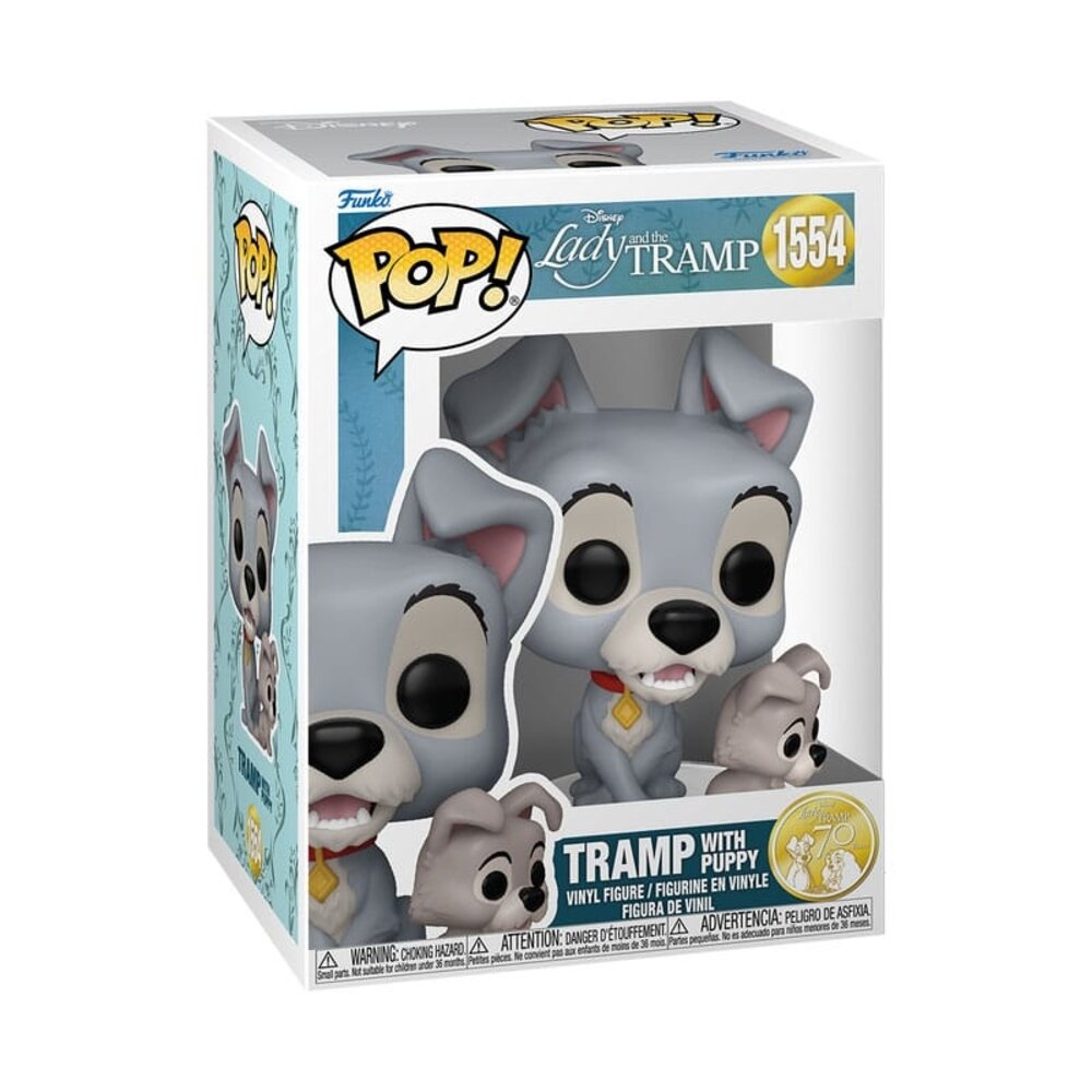Funko Lady and the Tramp POP! Disney Vinyl Figure Tramp with Puppy #1554 Funko Lady and the Tramp POP! Disney Vinyl Figure Tramp with Puppy #1554