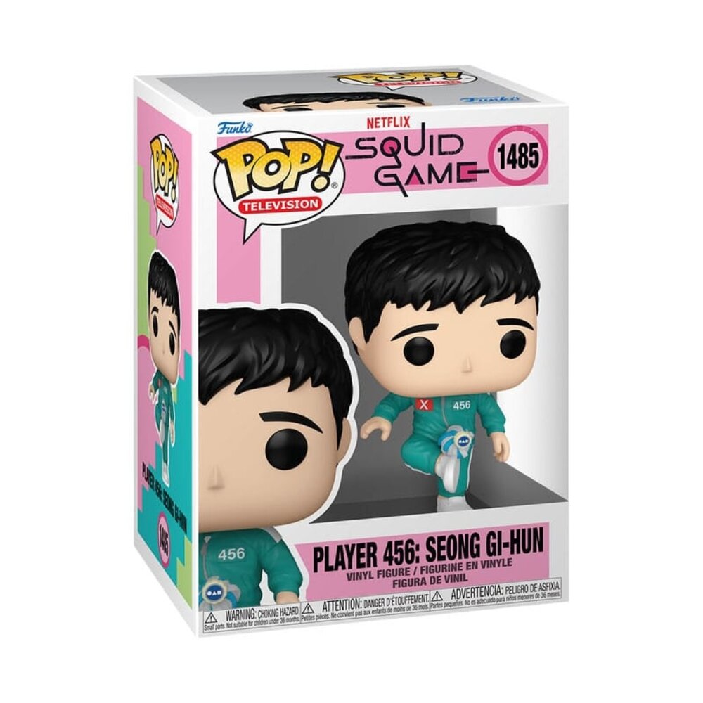 Funko Squid Game POP! Television Vinyl Figure Player 456 Seong Gi-Hun (Kicking Jegi) #1485 Funko Squid Game POP! Television Vinyl Figure Player 456 Seong Gi-Hun (Kicking Jegi) #1485