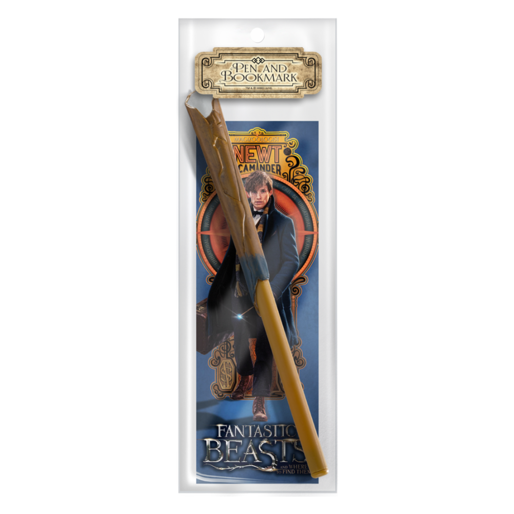 The Noble Collection Fantastic Beasts Newt Scammander Pen en Bladwijzer The Noble Collection Fantastic Beasts Newt Scammander Pen en Bladwijzer