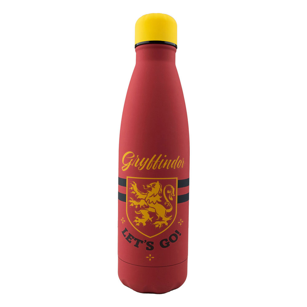Cinereplicas Harry Potter Gryffindor Let's Go Metal Water Bottle Cinereplicas Harry Potter Gryffindor Let's Go Metal Water Bottle