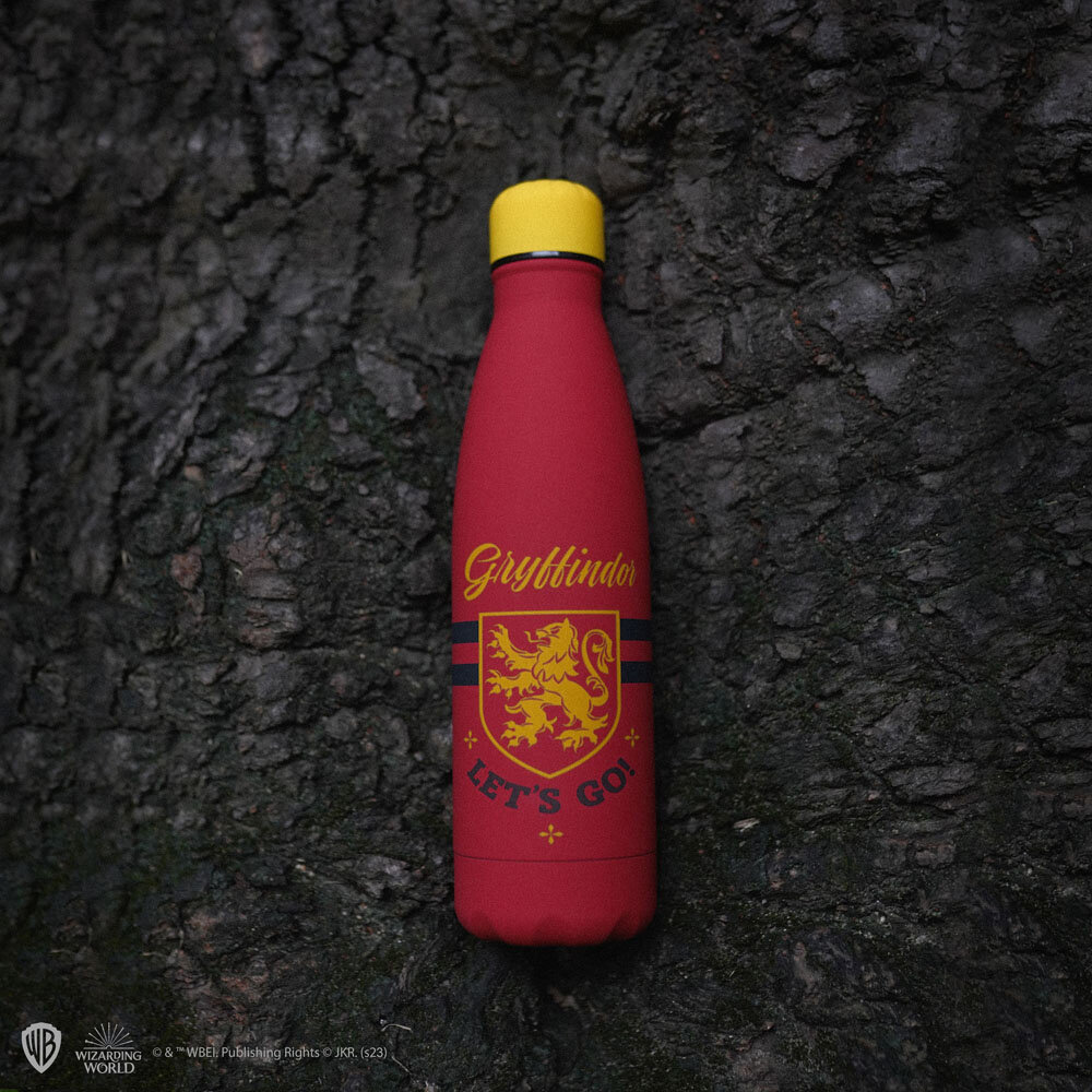 Cinereplicas Harry Potter Gryffindor Let's Go Metal Water Bottle Cinereplicas Harry Potter Gryffindor Let's Go Metal Water Bottle