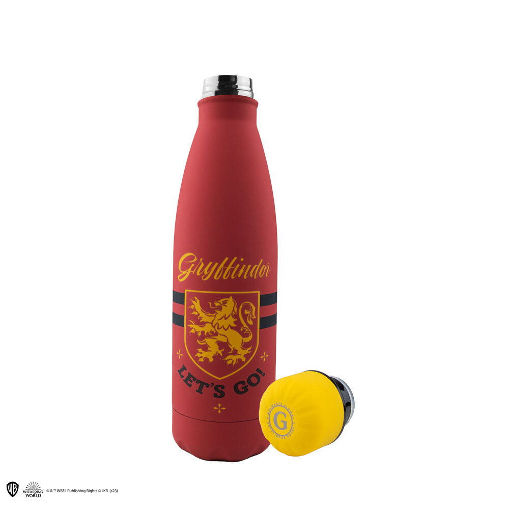 Cinereplicas Harry Potter Gryffindor Let's Go Metal Water Bottle Cinereplicas Harry Potter Gryffindor Let's Go Metal Water Bottle