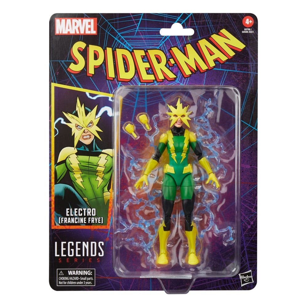 Hasbro Spider-Man Marvel Legends Retro Action Figure Electro (Francine Frye) 15 cm Hasbro Spider-Man Marvel Legends Retro Action Figure Electro (Francine Frye) 15 cm