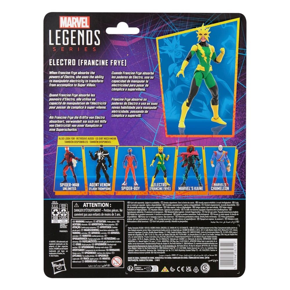 Hasbro Spider-Man Marvel Legends Retro Action Figure Electro (Francine Frye) 15 cm Hasbro Spider-Man Marvel Legends Retro Action Figure Electro (Francine Frye) 15 cm