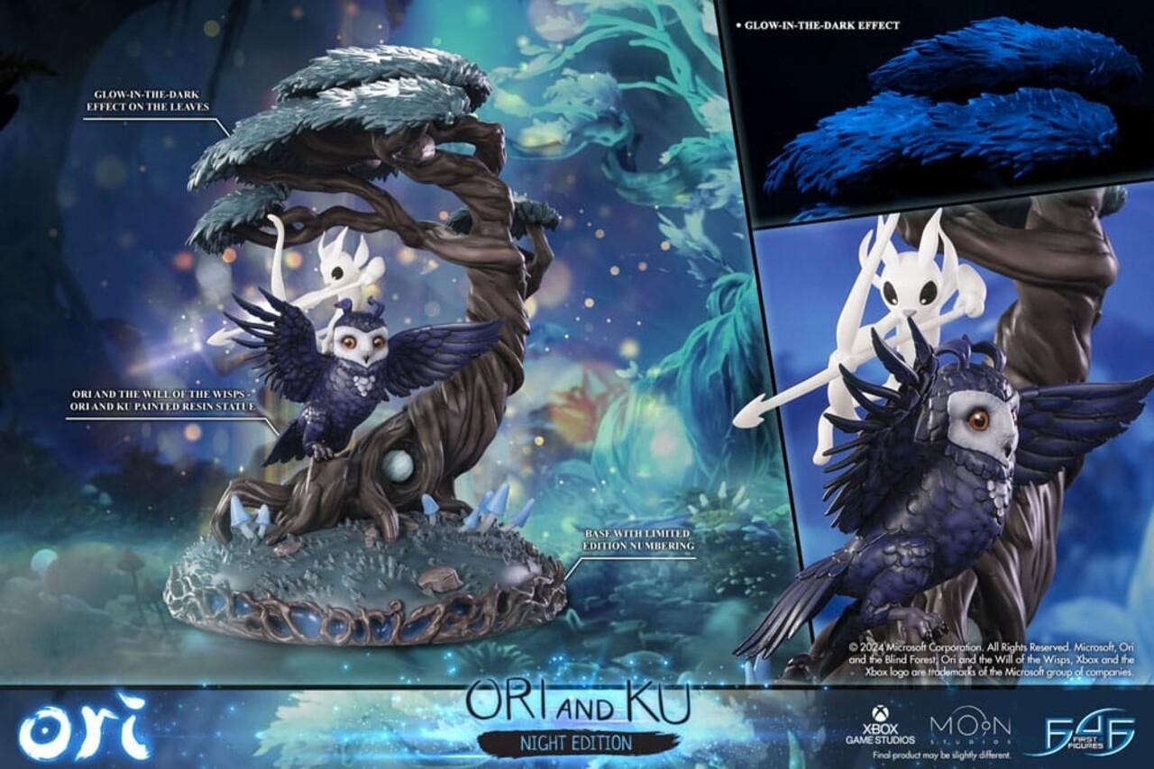 First 4 Figures Ori and the Will of the Wisps Statue Ori and Ku Night Ver. 38 cm First 4 Figures Ori and the Will of the Wisps Statue Ori and Ku Night Ver. 38 cm