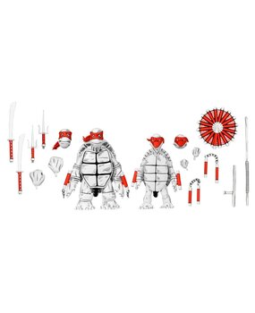 Neca Teenage Mutant Ninja Turtles (Mirage Comics) Action Figures 2-Pack Black and White First Turtles 18 cm Neca Teenage Mutant Ninja Turtles (Mirage Comics) Action Figures 2-Pack Black and White First Turtles 18 cm