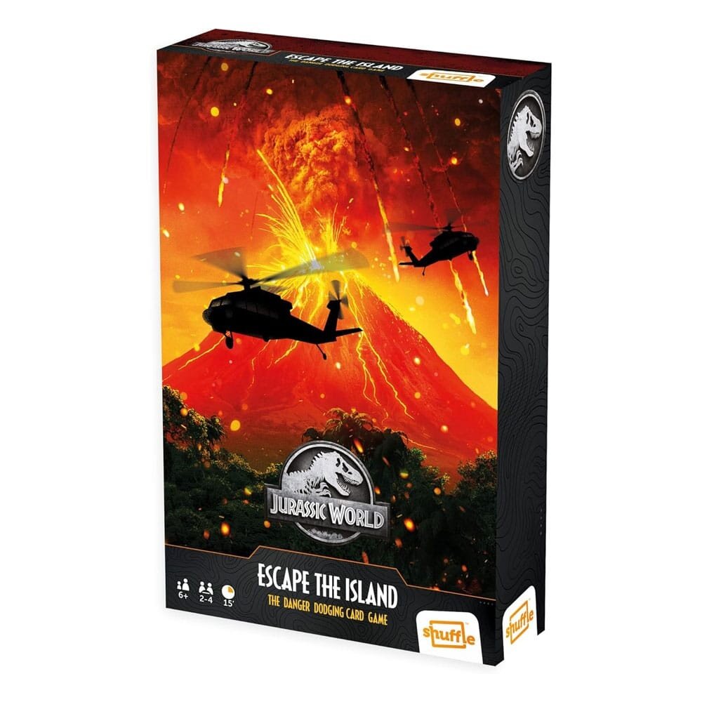 Cartamundi Jurassic World Escape The Island kaartspel, voor 2-4 spelers, geweldig cadeau voor kinderen vanaf 6 jaar
