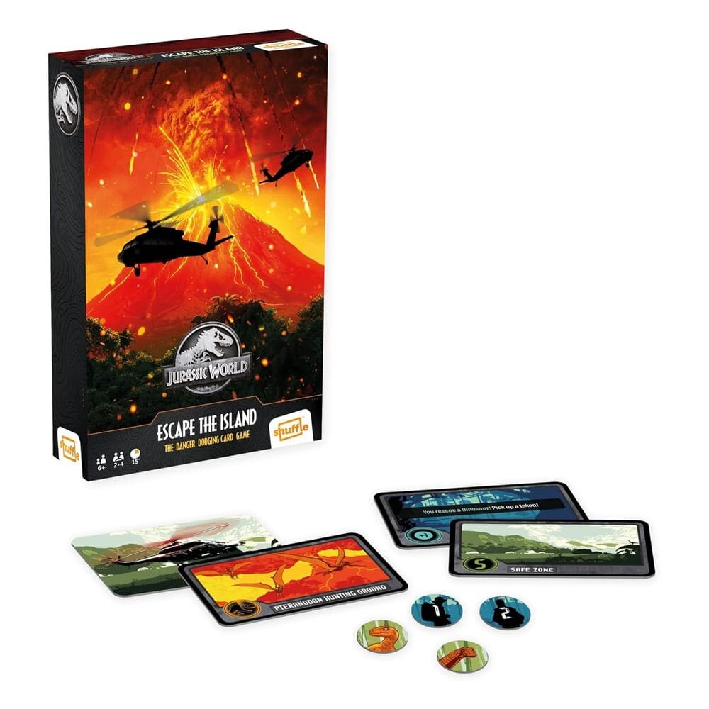 Cartamundi Jurassic World Escape the Island Card Game Cartamundi Jurassic World Escape the Island Card Game