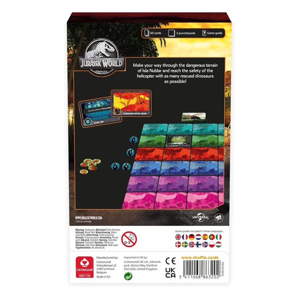 Cartamundi Jurassic World Escape the Island Card Game Cartamundi Jurassic World Escape the Island Card Game