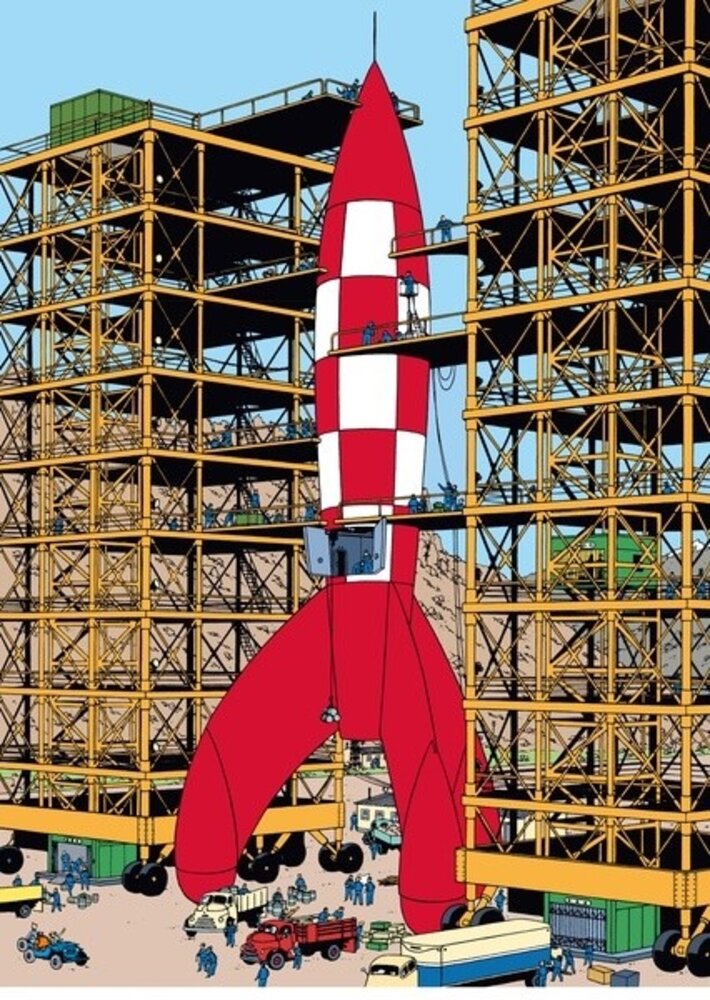 Tintinimaginatio Plastic Fold A4 Destination Moon 1