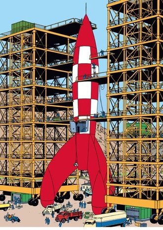 Tintinimaginatio Plastic Fold A4 Destination Moon 1