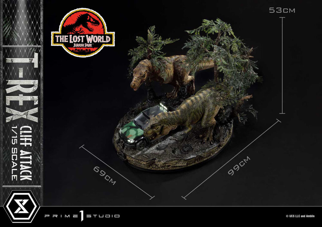 Prime 1 Studio Jurassic World: The Lost World Statue 1/15 T-Rex Cliff Attack Bonus Version 53 cm Prime 1 Studio Jurassic World: The Lost World Statue 1/15 T-Rex Cliff Attack Bonus Version 53 cm