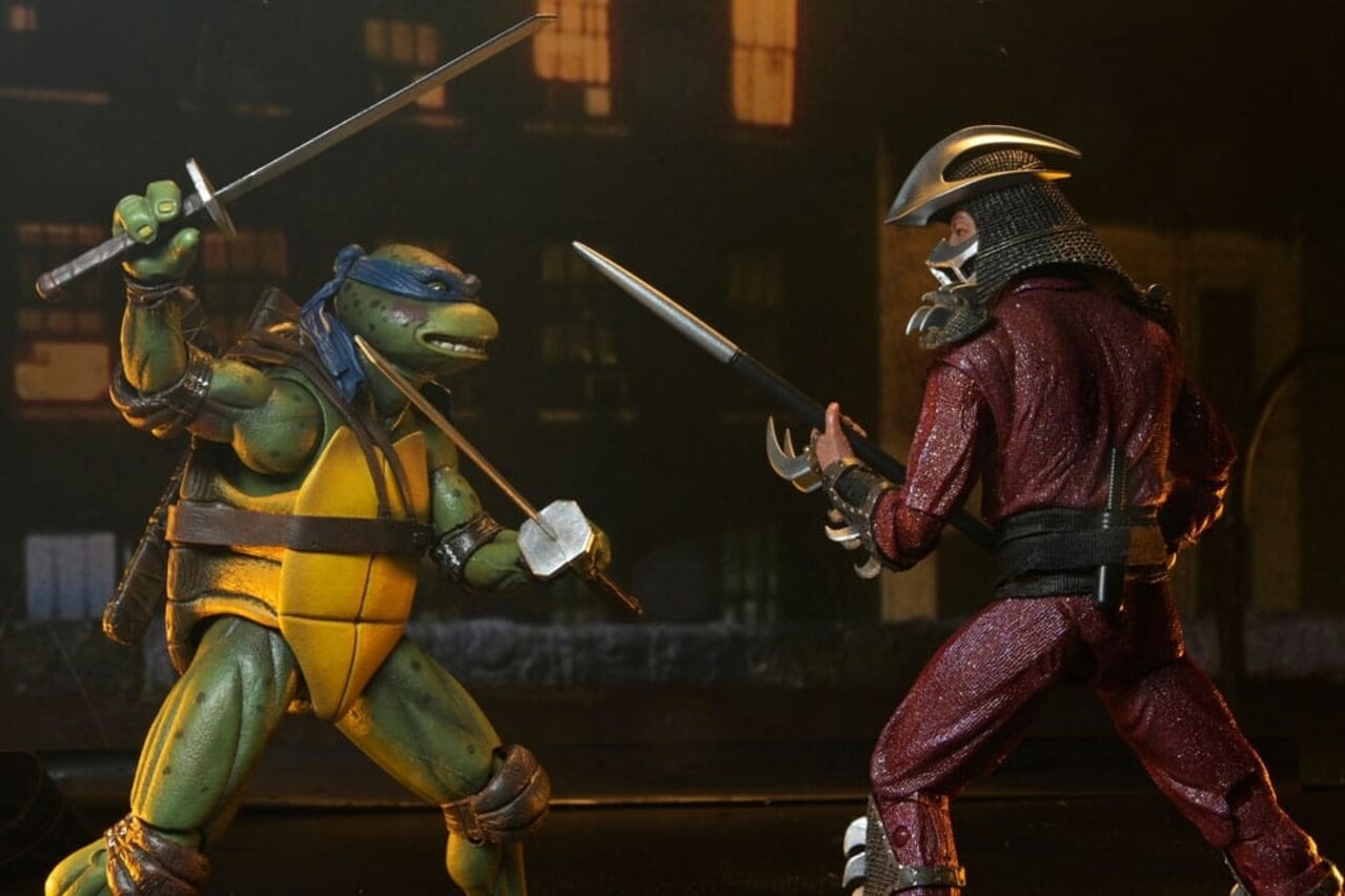 Neca Teenage Mutant Ninja Turtles (1990 Movie) Action Figure Roof Top Battle Shredder vs Leo 18 cm Neca Teenage Mutant Ninja Turtles (1990 Movie) Action Figure Roof Top Battle Shredder vs Leo 18 cm