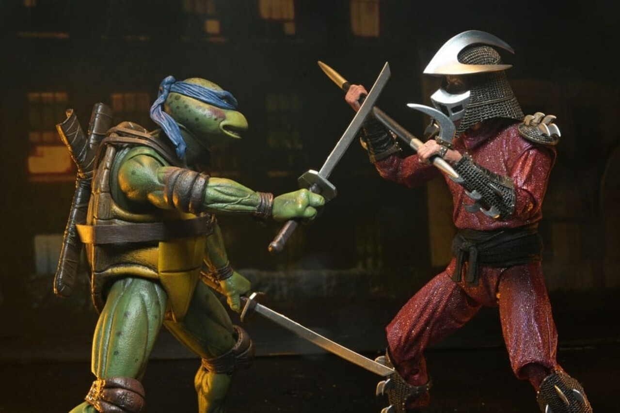 Neca Teenage Mutant Ninja Turtles (1990 Movie) Action Figure Roof Top Battle Shredder vs Leo 18 cm Neca Teenage Mutant Ninja Turtles (1990 Movie) Action Figure Roof Top Battle Shredder vs Leo 18 cm
