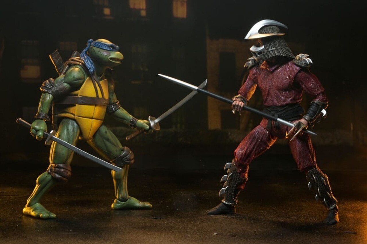 Neca Teenage Mutant Ninja Turtles (1990 Movie) Action Figure Roof Top Battle Shredder vs Leo 18 cm Neca Teenage Mutant Ninja Turtles (1990 Movie) Action Figure Roof Top Battle Shredder vs Leo 18 cm