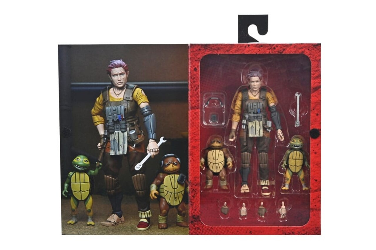 Neca Teenage Mutant Ninja Turtles (The Last Ronin The Lost Years) Action Figure Grammy April with Baby Yi & Moja 18 cm Neca Teenage Mutant Ninja Turtles (The Last Ronin The Lost Years) Action Figure Grammy April with Baby Yi & Moja 18 cm
